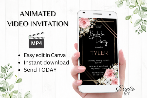 Boho Bachelor Party Invite W5125: Your Guide to a Perfectly Styled Send-Off