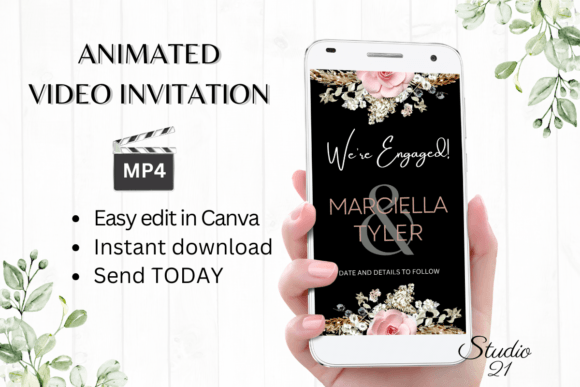 Boho Engagement Announcement W1127B: A Guide to Effortless Elegance