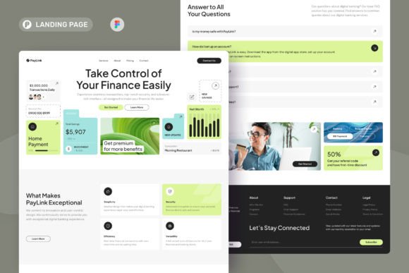 Clean & Modern: Designing a Digital Banking Interface with PayLink