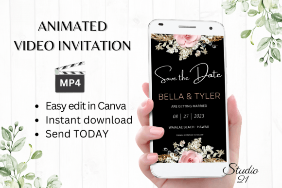Create a Stunning Save the Date with Boho W2127
