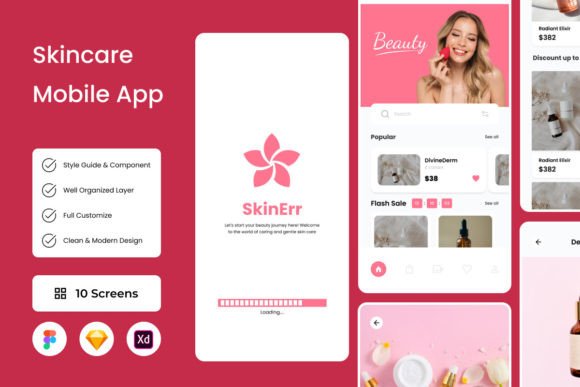 Designing Radiant Digital Experiences with the SkinErr App UI Kit