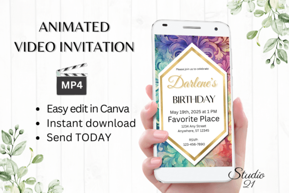 Effortless Elegance: Design Your Classic Birthday Invite