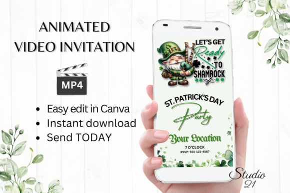 Effortless Saint Patrick's Day Invitations: Edit, Download, and Share