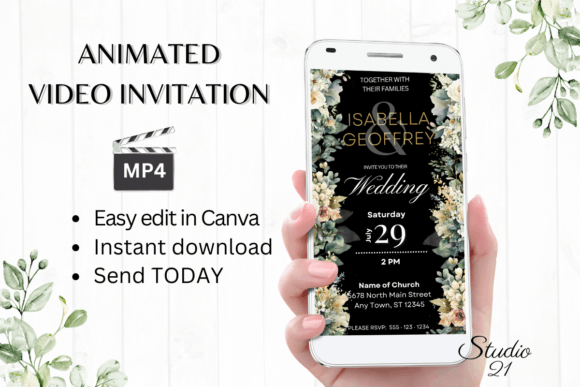 Electronic Wedding Invitation W8425: A Modern Solution