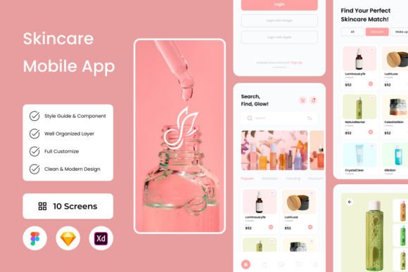 Glowify: A Mobile App Design That Radiates Clarity