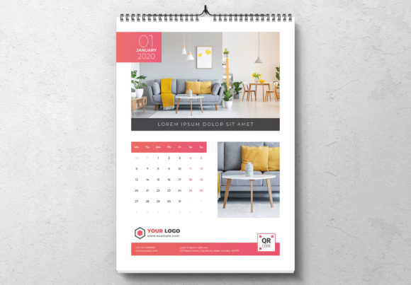 Organize Your Year with a Wall Calendar Creative Template