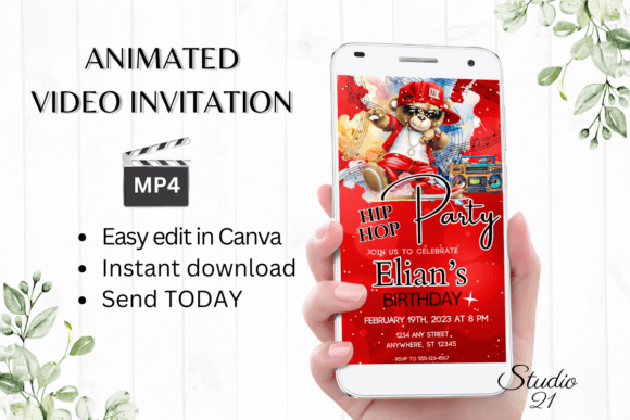Smartphone Hip Hop Party Invite: The Ultimate Digital Solution