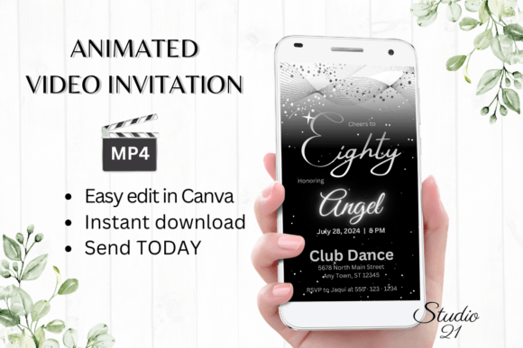 Streamline Your 80th Birthday Invitations with Digital Templates